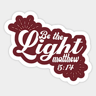 Be the light Sticker